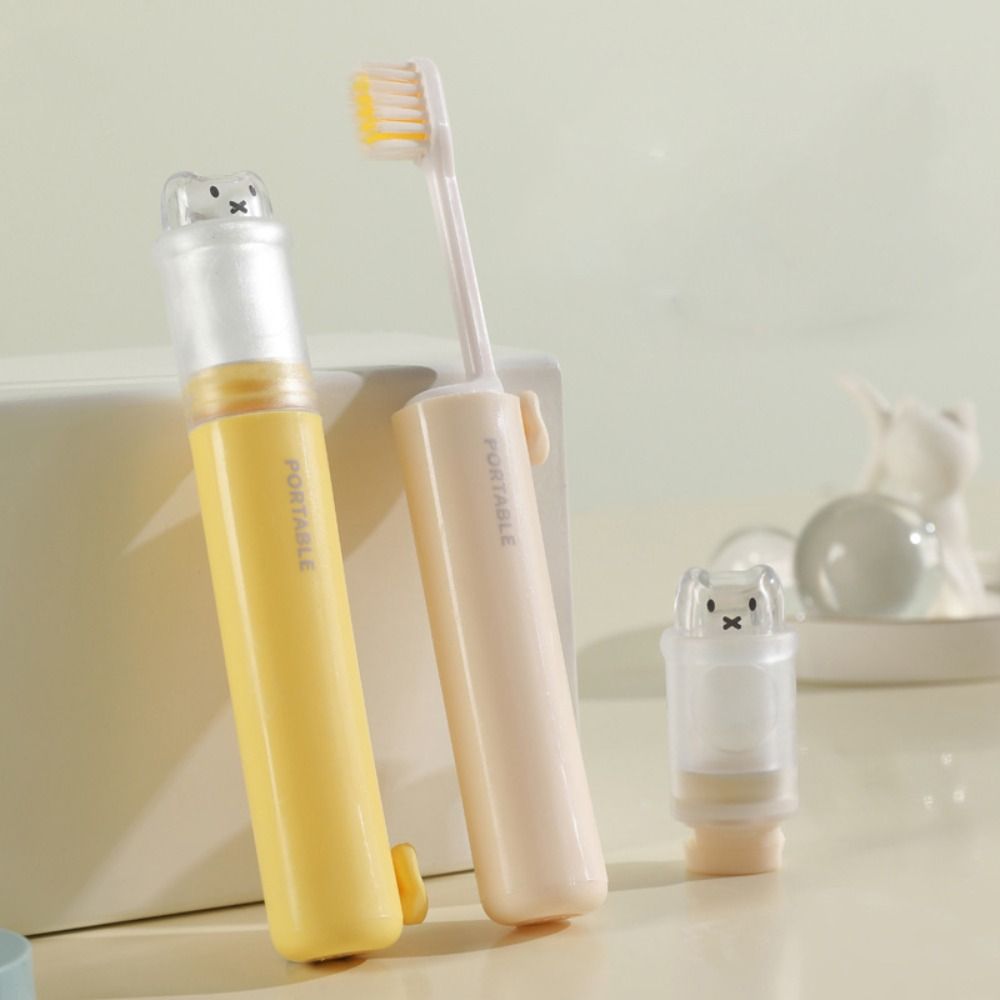 Travel Outdoor Camping Youtube - 2-IN-1 Travel Toothbrush Portable Mini Toothpaste