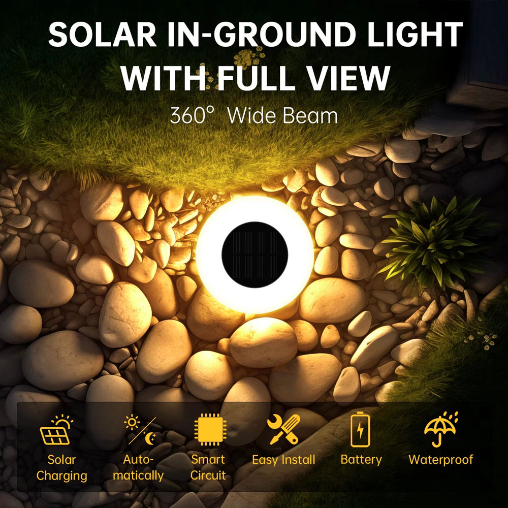 Outdoor Camping Decke - Solar Ground Lights 14LED Waterproof Outdoor