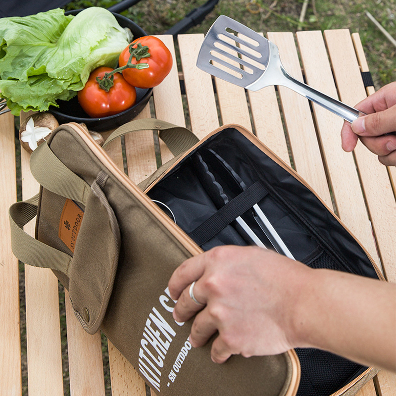 8pcs Camping Kitchen Cookware  - Camp Utensil Set review and price