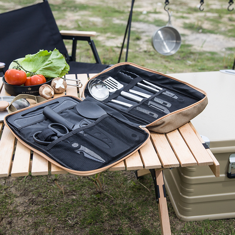 8pcs Camping Kitchen Cookware  - Camp Utensil Set review and price