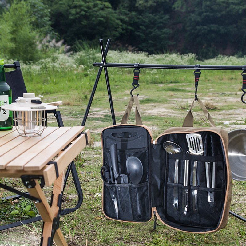 8pcs Camping Kitchen Cookware  - Camp Utensil Set review and price