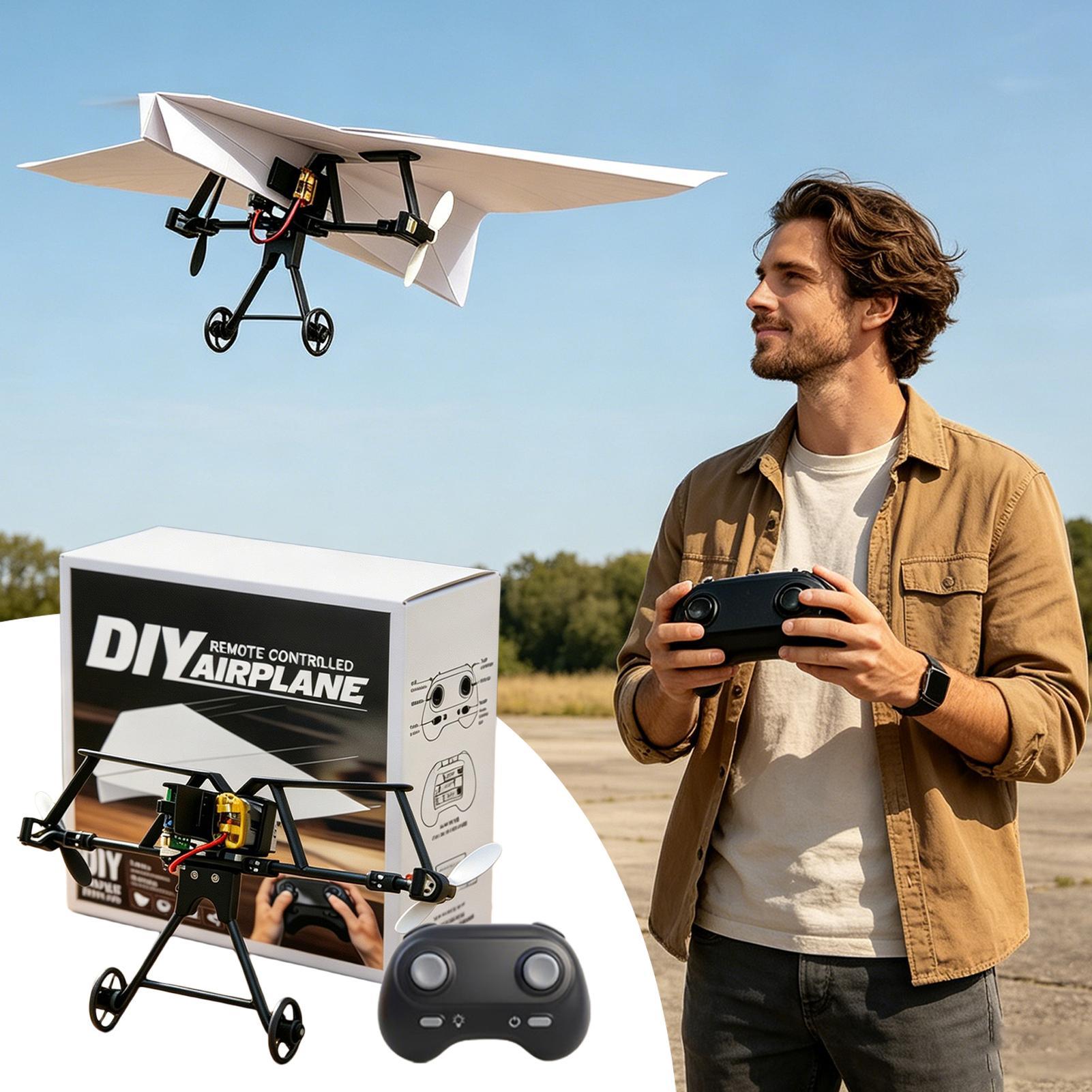 RC Paper Airplane Kit Remote C - Outdoor Camping Toys review and price