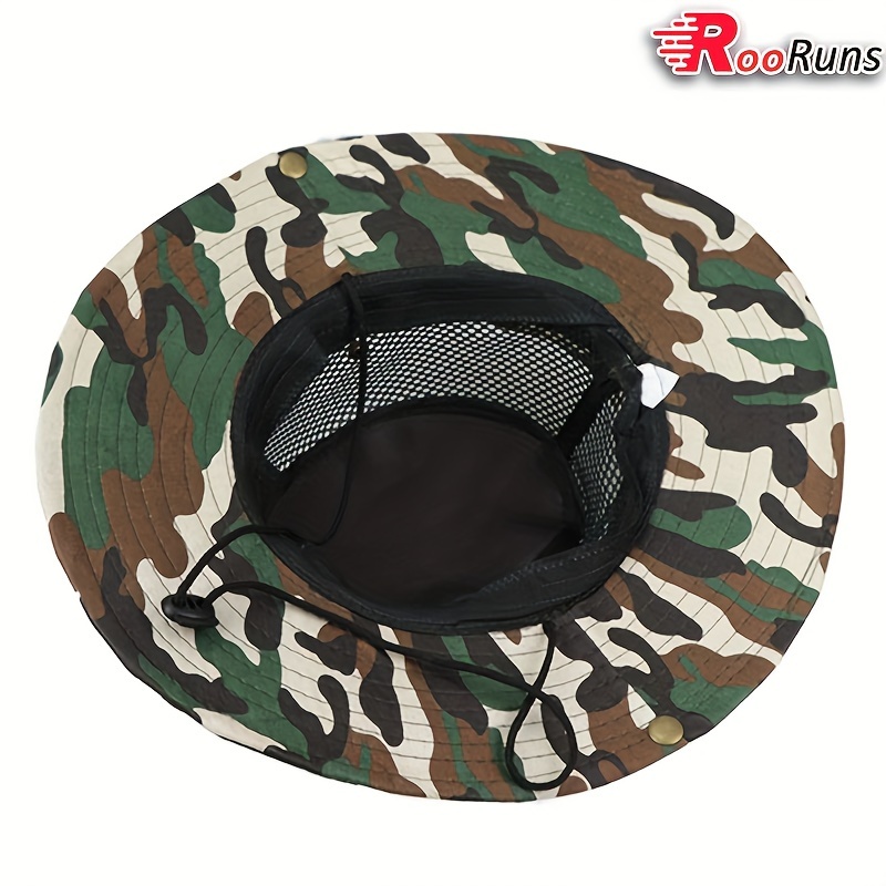 Men Camo Sun Protection Boonie - Outdoor Camping Ventilator review and price