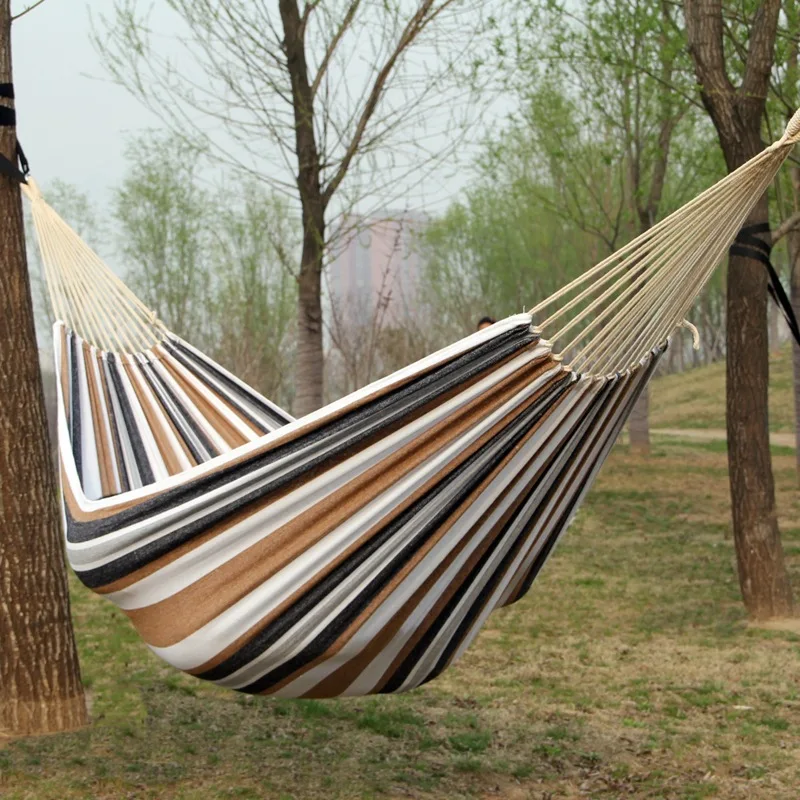 Canvas No Wooden Stick Hammock - Camping Hammock review and price