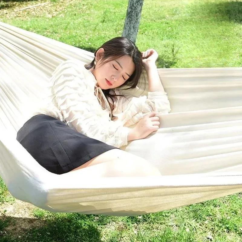 Canvas No Wooden Stick Hammock - Camping Hammock review and price