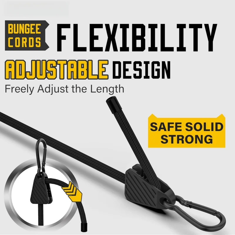 1-6PCS Adjustable Bungee Cord  - Outdoor Camping Extension Cord review and price