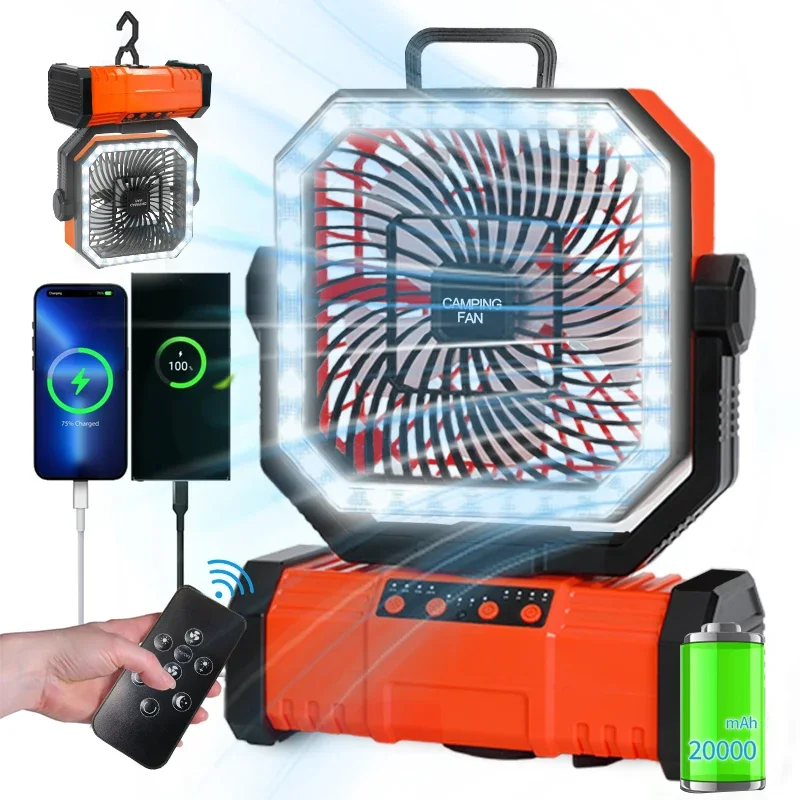 20000mAh Battery Powered Fan C - Outdoor Camping Ventilator review and price