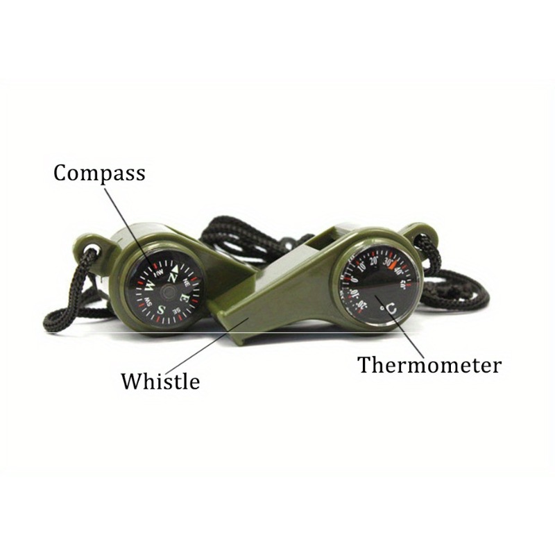 Three in One Survival Whistle  - First Aid Kit Camping review and price