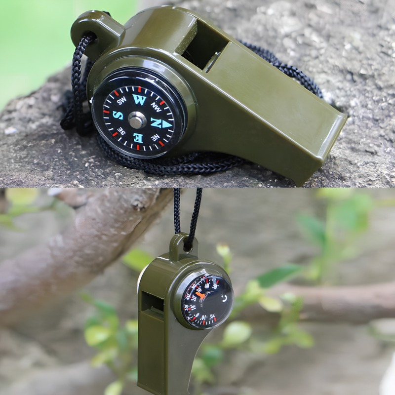 Three in One Survival Whistle  - First Aid Kit Camping review and price