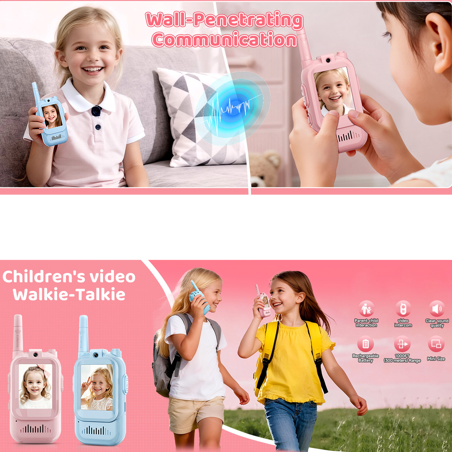 2pcs Kids Video Walkie Talkie  - Outdoor Camping Toys review and price