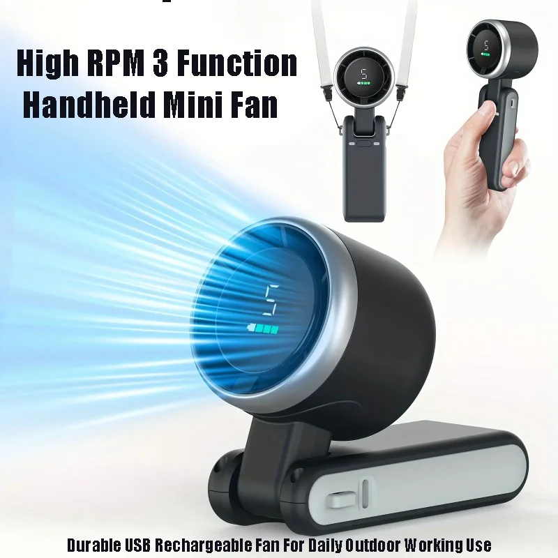 5 Speed Levels Mini Fan 3 Purp - Outdoor Camping Ventilator review and price