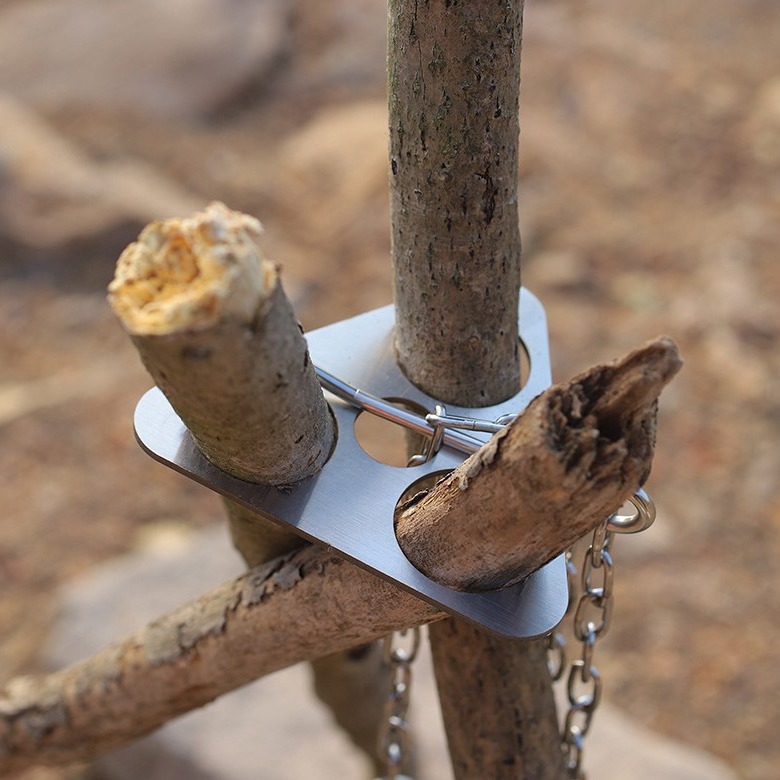 Stainless Steel Camping Tripod - Camp Utensil Set review and price