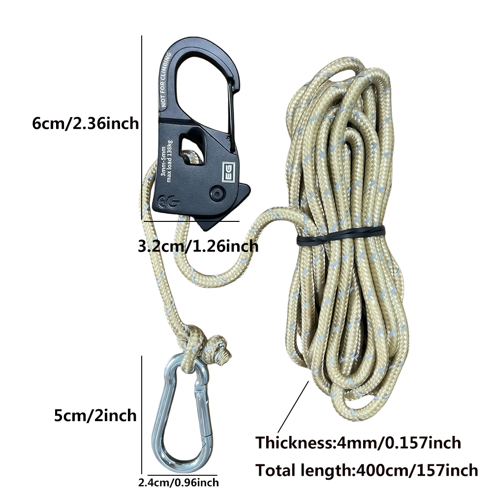 2Pcs 4m Camping Tent Cord Adju - Outdoor Camping Extension Cord review and price