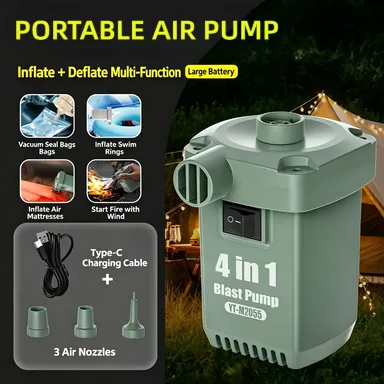 Mini Wireless Air Pump USB Rec - Outdoor Camping Toys review and price